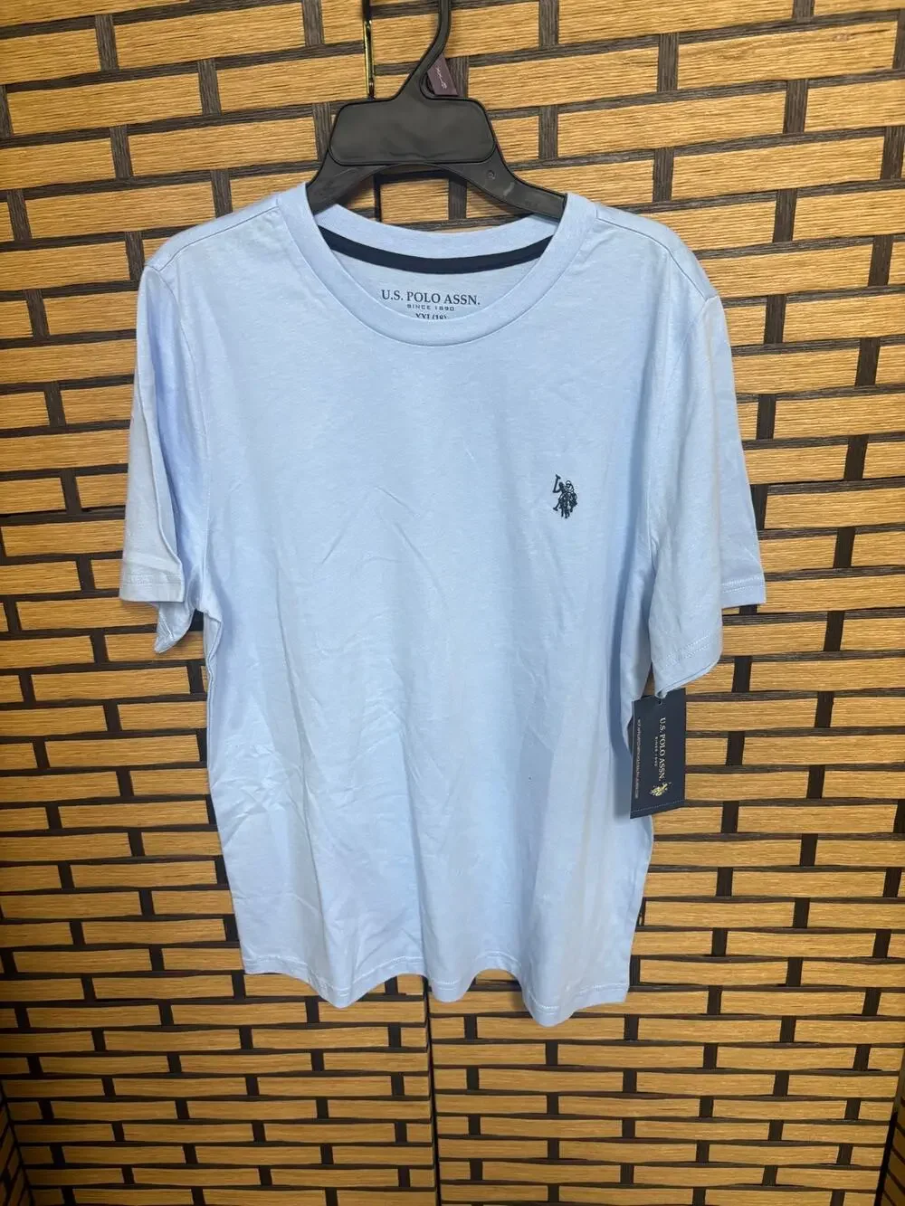 US Polo ASSN Light Blue Shirt Boys Size XXL